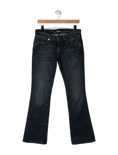 Pre-owned Eb Denim Mid-rise Flared Jeans In Black