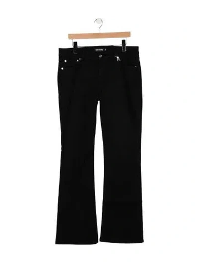 Pre-owned Eb Denim Mid-rise Flared Jeans W/ Tags In Black