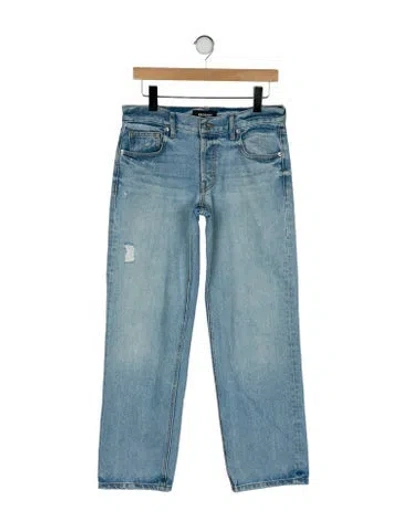 Pre-owned Eb Denim Mid-rise Straight Leg Jeans In Blue