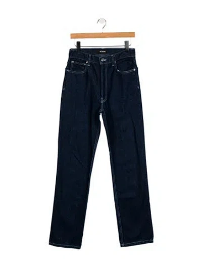 Pre-owned Eb Denim Mid-rise Straight Leg Jeans In Blue