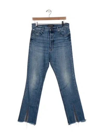 Pre-owned Eb Denim Mid-rise Straight Leg Jeans In Blue