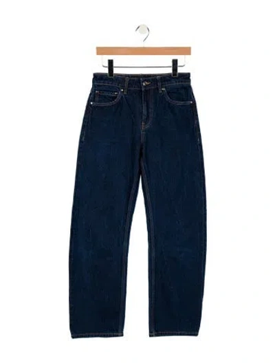 Pre-owned Eb Denim Mid-rise Straight Leg Jeans In Blue