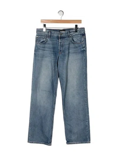 Pre-owned Eb Denim Mid-rise Straight Leg Jeans In Blue