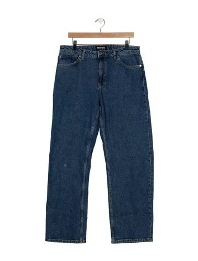 Pre-owned Eb Denim Mid-rise Straight Leg Jeans In Blue