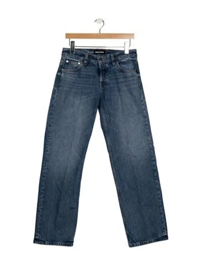 Pre-owned Eb Denim Mid-rise Straight Leg Jeans In Blue