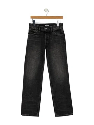 Pre-owned Eb Denim Mid-rise Straight Leg Jeans W/ Tags In Black