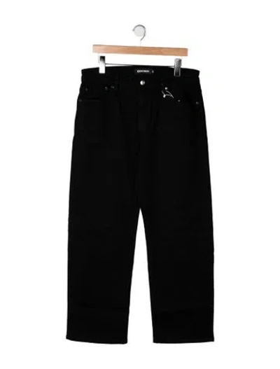 Pre-owned Eb Denim Mid-rise Straight Leg Jeans W/ Tags In Black