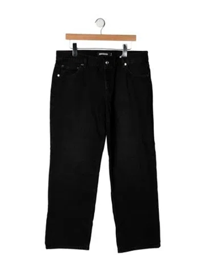 Pre-owned Eb Denim Mid-rise Straight Leg Jeans W/ Tags In Black