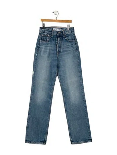 Pre-owned Eb Denim Mid-rise Straight Leg Jeans W/ Tags In Blue