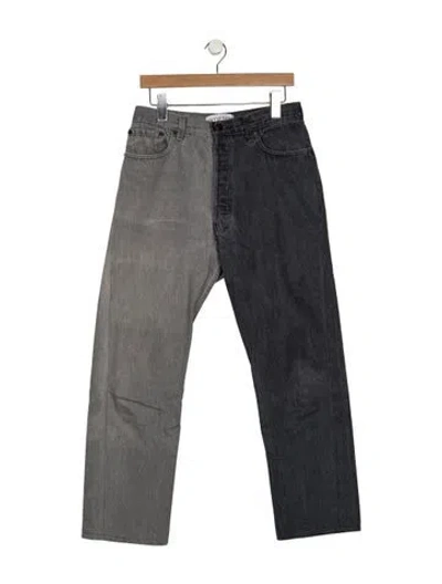 Pre-owned Eb Denim Mid-rise Straight Leg Jeans W/ Tags In Grey