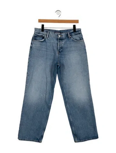 Pre-owned Eb Denim Mid-rise Wide Leg Jeans In Blue