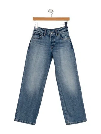 Pre-owned Eb Denim Mid-rise Wide Leg Jeans In Blue