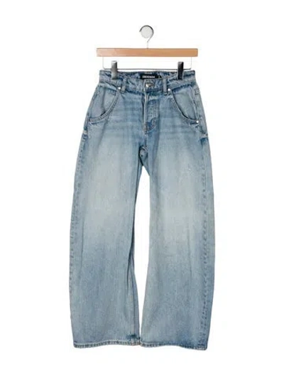 Pre-owned Eb Denim Mid-rise Wide Leg Jeans In Blue