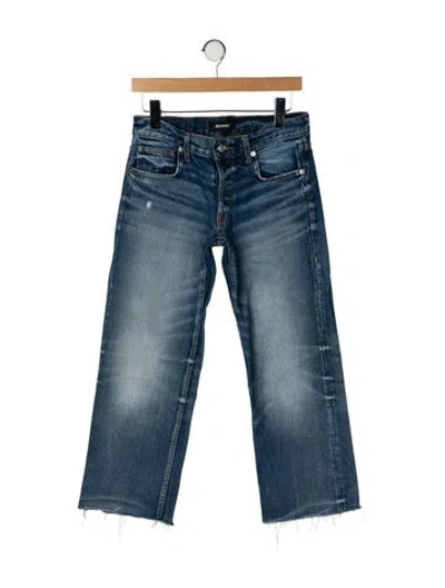 Pre-owned Eb Denim Mid-rise Wide Leg Jeans In Blue