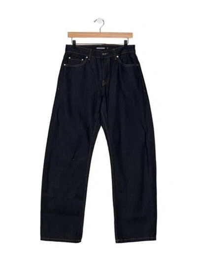 Pre-owned Eb Denim Mid-rise Wide Leg Jeans In Blue