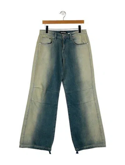 Pre-owned Eb Denim Mid-rise Wide Leg Jeans W/ Tags In Blue