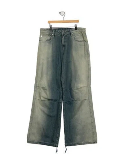 Pre-owned Eb Denim Mid-rise Wide Leg Jeans W/ Tags In Blue