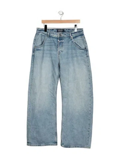 Pre-owned Eb Denim Mid-rise Wide Leg Jeans W/ Tags In Blue