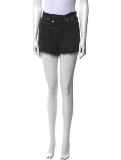 Pre-owned Eb Denim Mini Shorts In Black
