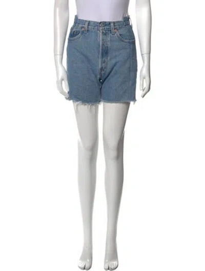 Pre-owned Eb Denim Mini Shorts In Blue