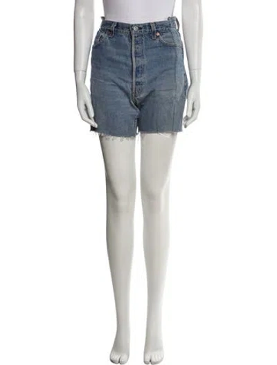 Pre-owned Eb Denim Mini Shorts In Blue