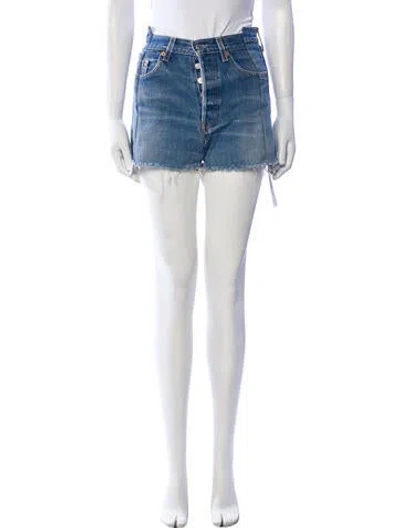 Pre-owned Eb Denim Mini Shorts In Blue