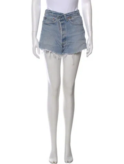 Pre-owned Eb Denim Mini Shorts In Blue