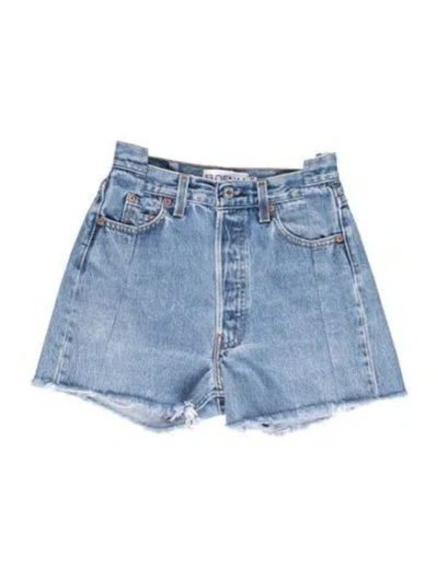 Pre-owned Eb Denim Mini Shorts In Blue