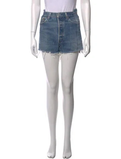 Pre-owned Eb Denim Mini Shorts In Blue