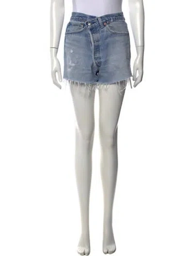 Pre-owned Eb Denim Mini Shorts In Blue