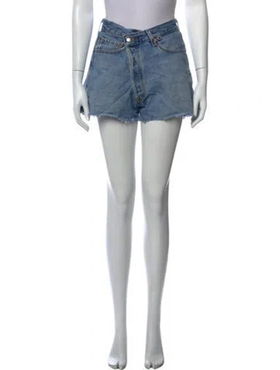 Pre-owned Eb Denim Mini Shorts In Blue