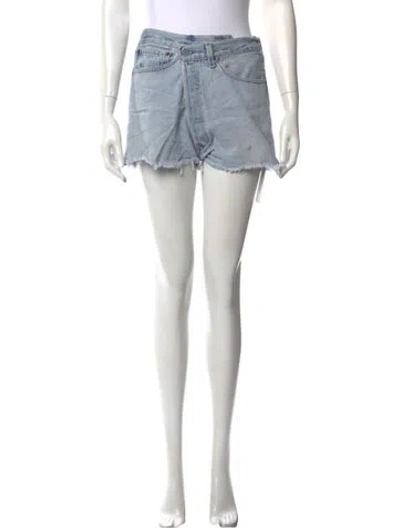 Pre-owned Eb Denim Mini Shorts In Blue