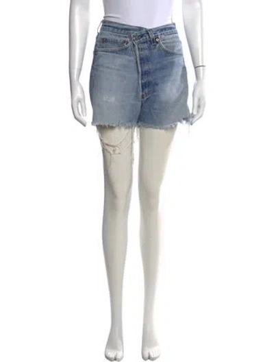 Pre-owned Eb Denim Mini Shorts In Blue