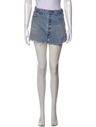 Pre-owned Eb Denim Mini Shorts In Blue