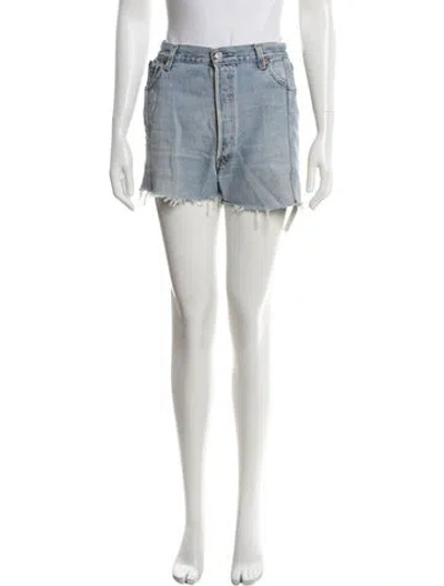 Pre-owned Eb Denim Mini Shorts In Blue/white