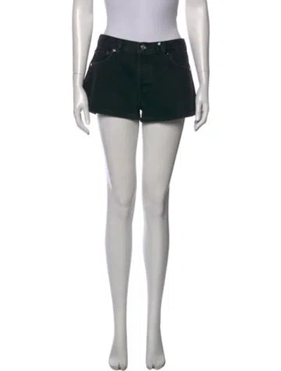 Pre-owned Eb Denim Mini Shorts W/ Tags In Black