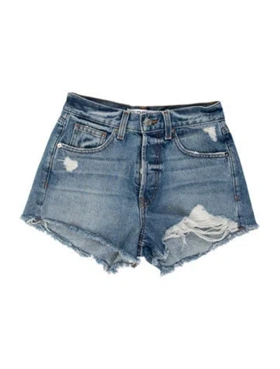 Pre-owned Eb Denim Mini Shorts W/ Tags In Blue