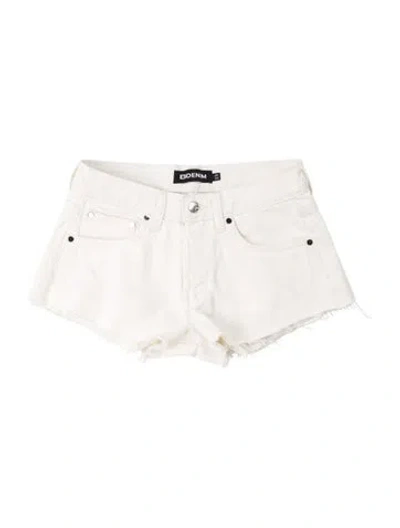 Pre-owned Eb Denim Mini Shorts In White