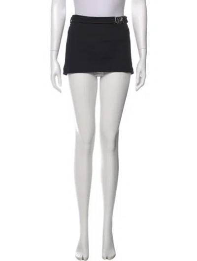 Pre-owned Eb Denim Mini Skirt In Black