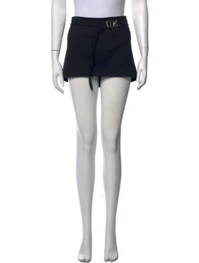 Pre-owned Eb Denim Mini Skirt In Black