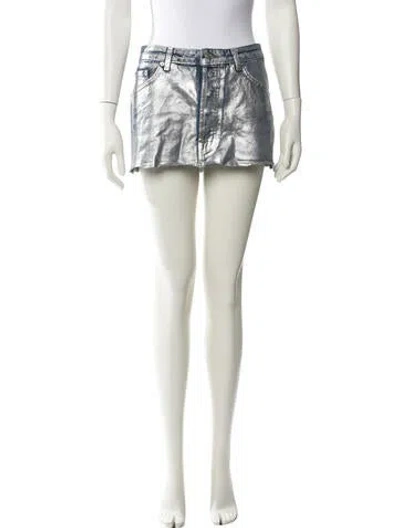 Pre-owned Eb Denim Mini Skirt In Blue