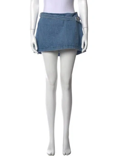 Pre-owned Eb Denim Mini Skirt In Blue