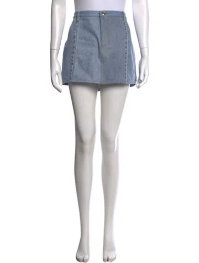 Pre-owned Eb Denim Mini Skirt In Blue