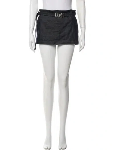 Pre-owned Eb Denim Mini Skirt In Blue