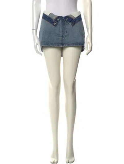 Pre-owned Eb Denim Mini Skirt W/ Tags In Neutral