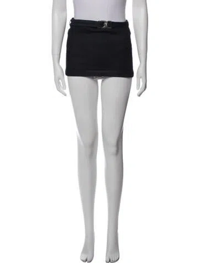 Pre-owned Eb Denim Mini Skirt In White