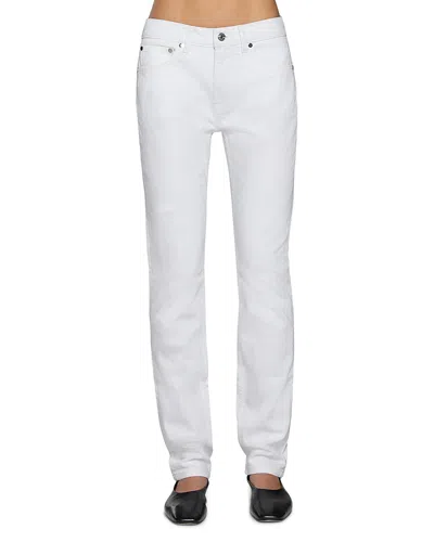 Eb Denim Moss Mid Rise Skinny Jeans In White