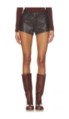Eb Denim Portman Low Rise Short In Brown