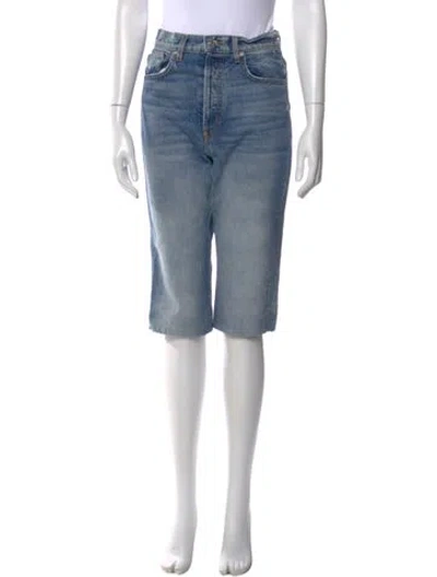 Pre-owned Eb Denim Printed Knee-length Shorts In Blue