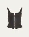 Eb Denim Rainy Corset In Black